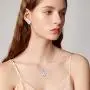 EleQueen Womens Heart Jewelry Set S925 Sterling Silver Cubic Zirconia Love Heart Bridal Pendant Necklace Stud Earrings EleQueen Womens Heart Jewelry Set S925 Sterling Silver Cubic Zirconia Love Heart Bridal Pendant Necklace Stud Earrings