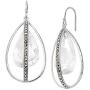 Silpada Happy Hour Drop Earrings with Crystals & Marcasite in Sterling Silver