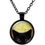 IDB Black Cat Necklace - Peeking Black Cat Pendant - Cute Black Cat Jewelry