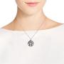 AeraVida Wiccan Stag Pentacle Celtic .925 Sterling Silver Pendant Necklace