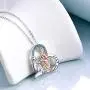 Sisters Gifts from Sister Sterling Silver Heart Necklace Female Friendship Jewelry