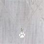 Shegirl Dog Cat Paw Necklace Lovely Animal Choker Necklace Silver Dainty Paw Print Pendant Necklace Minimalist Jewelry for Women and Girls