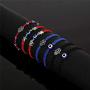 4Pcs Evil Eye Bracelets for Women Men,7 Knot Adjusted Handmade Lucky Bracelets for Protection Kabbalah Black Blue Red String Bracelets Amulet Jewelry Gift for Families Friends,4 Packs