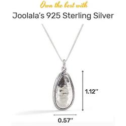 Joolala Silver Tranquility Necklace Infatuation 925 Sterling Silver Women’s Necklace Elegant and Stylish Design – Various Models – Gorgeous Oxidized Finish - 16