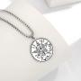 VASSAGO Hebrew Esoteric Tetragrammaton Name of God YHWH Pentagram Stainless Steel Pendant Necklace Keychain Jewelry Set