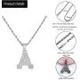Asluco Initial Letter Pendant Necklace,14K Gold/White Gold Plated Iced Out Cubic Zirconia A-Z Alphabet Pendant Long Chain Necklace Custom Name Jewelry for Women Men Teen Girls