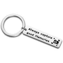 Zuo Bao Photography Jewelry Photographer Keychain Always Capture Good Memories Gifts for Photography Lover