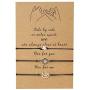 Binami 3 Pcs Pinky Promise Distance Matching Bracelets for Best Friends Couple Family Women Mens