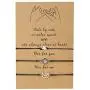 Binami 3 Pcs Pinky Promise Distance Matching Bracelets for Best Friends Couple Family Women Mens