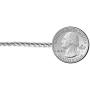 Savlano 925 Sterling Silver 4mm Solid Italian Rope Diamond Cut Twist Link Chain Necklace with Gift Box for Men & Women - Made in Italy