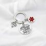 FUSTMW EMT Gift EMT Keychain Emergency Medical Technician Jewelry EMT Graduation Gifts You are Braver Stronger Smarter Than You Think Paramedic Inspiration Gifts