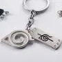 5 Pcs Set Anime Naruto Jewelry Gift Konoha Keychain,Ring,Itachi Lanyard,Sharingan Bracelet,Necklace