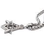 GUNGNEER Masonic Necklace Freemason Symbol Stainless Steel Keel Chain Mason Pendant Biker Jewelry Gift Men Women
