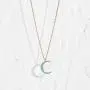 VACRONA Crescent Moon Necklace for Women 14K Gold Plated Moon Pendant Turquoise Necklace Minimalist Layering Necklace Dainty Jewelry Gifts for Her VACRONA Crescent Moon Necklace for Women 14K Gold Plated Moon Pendant Turquoise Necklace Minimalist Layering Necklace Dainty Jewelry Gifts for Her