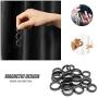 Hematite Ring for Women Men Unisex And 1Pcs Necklace, Natural Black Magnetic Hematite Stone Ring Anxiety Balance Root Chakra Kit ,absorbs Negative Energy Jewelry Gifts Size 6-11