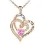 ATTRACTTO Heart Necklace for Women 925 Sterling Sliver Birthstone Jewelry I Love You to The Moon and Back Necklaces 5A Cubic Zirconia Birthday Gifts for Girlfriend Wife Mother Daughter Grandmother ATTRACTTO Heart Necklace for Women 925 Sterling Sliver Birthstone Jewelry I Love You to The Moon and Back Necklaces 5A Cubic Zirconia Birthday Gifts for Girlfriend Wife Mother Daughter Grandmother
