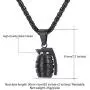 U7 Men Personalized Punk Necklace Jewelry Stainless Steel 18K Gold Plated Rock Army Style Cool Pendant with, Chain 22'' U7 Men Personalized Punk Necklace Jewelry Stainless Steel 18K Gold Plated Rock Army Style Cool Pendant with, Chain 22''