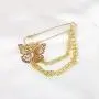 yansport Butterfly Chain Brooch, Sweater Shawl Brooches, Cute Butterfly Brooch, Retro Fashion Brooches for Men and Women