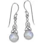 Silvershake 6mm Natural Moonstone 925 Sterling Silver Triquetra Celtic Knot Dangle Hook Earrings (11 by 16 Inch Excluding Hook) Silvershake 6mm Natural Moonstone 925 Sterling Silver Triquetra Celtic Knot Dangle Hook Earrings (11 by 16 Inch Excluding Hook)