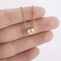 RINHOO FRIENDSHIP Tiny Initial Heart Necklace for Women Girls 14K Gold Plated Cubic Zirconia Letter A to Z 26 Alphabet Pendant Necklace