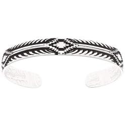 Montana Silversmiths Midnights Steppes Narrow Cuff Bracelet