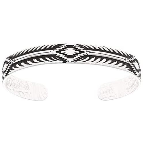 Montana Silversmiths Midnights Steppes Narrow Cuff Bracelet