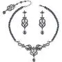 Crownguide Delicate Pearl Bridal Jewelry Set for Women Wedding Pearls Crystal Bridal Necklace and Earring Set Crownguide Delicate Pearl Bridal Jewelry Set for Women Wedding Pearls Crystal Bridal Necklace and Earring Set