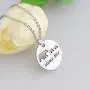 KUIYAI Sweet Mama Bear Round Pendant Necklace for Mother Grandma