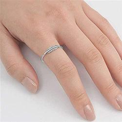 COYOTE Oxidized Leaf Fashion Feather Ring New .925 Sterling Silver Band Size - 5-10