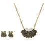 SUMFAN RBG Dissent Collar Necklace Earrings Set,Ruth Bader Ginsburg Gifts for Women Teen Girls