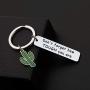 WSNANG Saguaro Cactus Keychain Dont Forget How Tough You are Keychain Cactus Jewelry Inspirational Gift for Family Friends