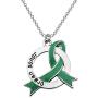 CENWA Organ Donors Green Ribbon Charm Necklace Organ Donor Gift Organ Donation Awareness Kidney Donor Thank You Gift