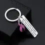 Gzrlyf Domestic Violence Awareness Keychain Purple Ribbon Keychain Inspirational Gifts for Survivor I am Not a Victim Gzrlyf Domestic Violence Awareness Keychain Purple Ribbon Keychain Inspirational Gifts for Survivor I am Not a Victim