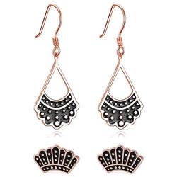 RBG Dissent Collar Earrings Drop Dangle Stud Ginsburg Charms Earring Jewelry Gifts For Fans Women Girls