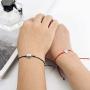 Pipitree Friendship Bracelet Charm Bracelet for Best Friends - Bracelet Gift Card Braided Wish Bracelet for You Care Everyone（4Pcs）