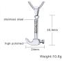 HUANIAN Mens Womens 18K Gold Plated Stainless Steel Industrial Hammer Necklace