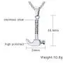 HUANIAN Mens Womens 18K Gold Plated Stainless Steel Industrial Hammer Necklace