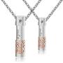 SexyMandala 2 Pack Bullet 3 Colors Cremation URN Necklace for Ashes Jewelry Memorial Keepsake Pendant