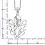 Shop LC Delivering Joy 925 Sterling Silver Stainless Steel Sea Lover Octopus Pendant with Necklace Women Jewelry for Gifts 20''