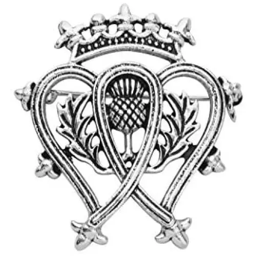 CENWA Thistle Brooch Scotland Brooch Outlander Jewelry Crown Ireland Irish Royalty Outlander Badge Brooch