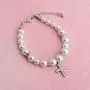 POTIY Christening Gift Pearl Bracelet with Cross for First Communion Baptism Jewelry Communion Gift for Godmother Goddaughter Religious Jewelry POTIY Christening Gift Pearl Bracelet with Cross for First Communion Baptism Jewelry Communion Gift for Godmother Goddaughter Religious Jewelry