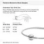 Pandora Jewelry Moments Mesh Charm Sterling Silver Bracelet, 8.3''