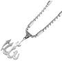 BLEUM CADE Islamic Jewelry Allah Necklace Muslim Pendants Necklace with Natural Agate Stone Chain 26''