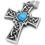 Gungneer Celtic Cross Pendant Necklace Stainless Steel Triquetra Talisman Irish Knot Jewelry Gift Men Women Gungneer Celtic Cross Pendant Necklace Stainless Steel Triquetra Talisman Irish Knot Jewelry Gift Men Women