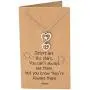 Quan Jewelry Infinity Heart and Stars Pendant Little and Big Sister Necklace, Birthday Gifts for Women with Inspirational Quote on Greeting Card Quan Jewelry Infinity Heart and Stars Pendant Little and Big Sister Necklace, Birthday Gifts for Women with Inspirational Quote on Greeting Card
