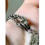 Shop-iGold Custom Trap Men Women 925 Italy White Gold Finish Iced Silver Charm Ice Out Pendant Stainless Steel Real 3 mm Rope Chain, Mans Jewelry, Iced Pendant, Rope Necklace 16''- 24''