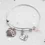 Gzrlyf Nail Tech Bracelet Pink Pave Heart Charm Nail Technician Gifts for Manicurist Coworkers Gzrlyf Nail Tech Bracelet Pink Pave Heart Charm Nail Technician Gifts for Manicurist Coworkers