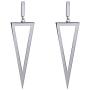 Womens Triangle Earrings Metal Hollow Geometric Triangle Dangle Drop Earrings Costume Jewelry