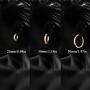HAIAISO 14K Gold Plated Chunky Open Hoop Earrings - Thick Gold 5MM Lightweight Loop Earrings for Women Girls Gifts