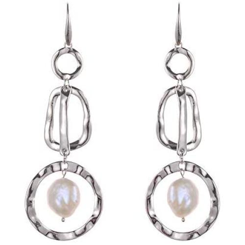 Silver Earrings for Women Summer Fashion Polished Good Luck Vintage Dangle Earrings Jewelry for Women